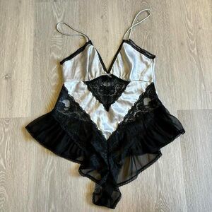 Lily of France Silk Lace Bodysuit